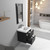 Blossom 016 20 16 MC Valencia 20" Floating Bathroom Vanity With Sink & Medicine Cabinet - Silver Grey