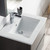 Blossom 016 24 16 C Valencia 24" Floating Bathroom Vanity With Sink - Silver Grey
