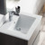 Blossom 016 24 16 M Valencia 24" Floating Bathroom Vanity With Sink & Mirror- Silver Grey