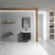 Blossom V8016 24 16 MC Valencia 24" Floating Bathroom Vanity With Sink & Medicine Cabinet - Silver Grey