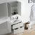 Blossom 016 30 01 M Valencia 30" Floating Bathroom Vanity With Sink & Mirror- Glossy White