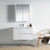 Blossom Valencia 36" Floating Bathroom Vanity With Sink & Mirror- Glossy White - V8016 36 01 M