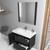 Blossom 016 36 16 C Valencia 36" Floating Bathroom Vanity With Sink - Silver Grey