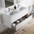 Blossom 016 48 01 DM Valencia 48" Floating Bathroom Vanity With Double Sink & Mirror - Glossy White