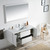 Blossom 016 48 01 SM Valencia 48" Floating Bathroom Vanity With Single Sink & Mirror - Glossy White