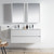 Blossom Valencia 48" Floating Bathroom Vanity With Double Sink - Glossy White - V8016 48 01D C