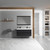 Blossom V8016 48 16D C Valencia 48" Floating Bathroom Vanity With Double Sink - Silver Grey