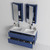 Blossom V8016 48 25 DMC Valencia 48" Floating Bathroom Vanity With Double Sink & 2 Medicine Cabinet - Navy Blue