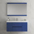 Blossom Valencia 48" Floating Bathroom Vanity With Single Sink - Navy Blue - V8016 48 25S C
