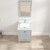 Blossom V8026 24 15 CT M Geneva 24" Freestanding Bathroom Vanity With Countertop, Undermount Sink & Mirror - Metal Grey