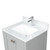 Blossom V8026 24 15 CT M Geneva 24" Freestanding Bathroom Vanity With Countertop, Undermount Sink & Mirror - Metal Grey