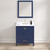 Blossom 026 30 25 CT M Geneva 30" Freestanding Bathroom Vanity With Countertop, Undermount Sink & Mirror - Navy Blue