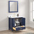 Blossom 026 30 25 CT M Geneva 30" Freestanding Bathroom Vanity With Countertop, Undermount Sink & Mirror - Navy Blue