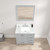 Blossom 026 36 15 CT Geneva 36" Freestanding Bathroom Vanity With Countertop & Undermount Sink - Metal Grey