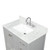 Blossom 026 36 15 CT M Geneva 36" Freestanding Bathroom Vanity With Countertop, Undermount Sink & Mirror - Metal Grey