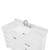 Blossom 026 48 01 CT Geneva 48" Freestanding Bathroom Vanity With Countertop & Undermount Sink - Matte White