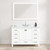 Blossom 026 48 01 CT M Geneva 48" Freestanding Bathroom Vanity With Countertop, Undermount Sink & Mirror - Matte White
