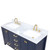 Blossom V8026 60 25 CT Geneva 60" Freestanding Bathroom Vanity With Countertop & Undermount Sink - Navy Blue