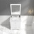 Blossom 027 30 01 CT M Copenhagen 30" Freestanding Bathroom Vanity With Countertop, Undermount Sink & Mirror - Matte White