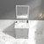 Blossom 027 30 15 CT M Copenhagen 30" Freestanding Bathroom Vanity With Countertop, Undermount Sink & Mirror - Metal Grey