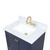 Blossom V8027 30 25 CT M Copenhagen 30" Freestanding Bathroom Vanity With Countertop, Undermount Sink & Mirror - Navy Blue
