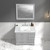 Blossom 027 36 15 CT M Copenhagen 36" Freestanding Bathroom Vanity With Countertop, Undermount Sink & Mirror - Metal Grey