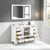 Blossom 027 48 01 CT M Copenhagen 48" Freestanding Bathroom Vanity With Countertop, Undermount Sink & Mirror - Matte White