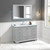 Blossom 027 48 15 CT M Copenhagen 48" Freestanding Bathroom Vanity With Countertop, Undermount Sink & Mirror - Metal Grey