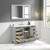 Blossom V8027 48 15 CT M Copenhagen 48" Freestanding Bathroom Vanity With Countertop, Undermount Sink & Mirror - Metal Grey