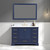 Blossom 027 48 25 CT M Copenhagen 48" Freestanding Bathroom Vanity With Countertop, Undermount Sink & Mirror - Navy Blue