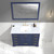 Blossom 027 48 25 CT M Copenhagen 48" Freestanding Bathroom Vanity With Countertop, Undermount Sink & Mirror - Navy Blue