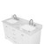 Blossom 027 60 01 CT Copenhagen 60" Freestanding Bathroom Vanity With Countertop & Undermount Sink - Matte White