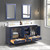 Blossom V8027 60 25 CT 2M Copenhagen 60" Freestanding Bathroom Vanity With Countertop, Undermount Sink & Mirror - Navy Blue