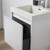 Blossom 028 20 01 A SC Positano 20" Floating Bathroom Vanity with Sink & Side Cabinet - Matte White