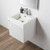 Blossom 028 20 01 A SC Positano 20" Floating Bathroom Vanity with Sink & Side Cabinet - Matte White
