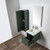 Blossom 028 20 27 A SC Positano 20" Floating Bathroom Vanity with Sink & Side Cabinet - Aventurine Green