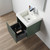 Blossom 028 20 27 A SC Positano 20" Floating Bathroom Vanity with Sink & Side Cabinet - Aventurine Green