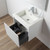 Blossom 028 24 01 A Positano 24" Floating Bathroom Vanity with Sink - Matte White