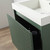Blossom 028 24 27 A SC Positano 24" Floating Bathroom Vanity with Sink & Side Cabinet - Aventurine Green