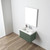 Blossom 028 30 27 A Positano 30" Floating Bathroom Vanity with Sink - Aventurine Green