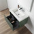 Blossom 028 30 27 A SC Positano 30" Floating Bathroom Vanity with Sink & Side Cabinet - Aventurine Green