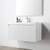 Blossom 028 36 01 A SC Positano 36" Floating Bathroom Vanity with Sink & Side Cabinet - Matte White