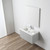 Blossom 028 36 15 A Positano 36" Floating Bathroom Vanity with Sink - Light Grey