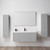 Blossom 028 48 15S A 2SC Positano 48" Floating Bathroom Vanity with Single Sink & 2 Side Cabinet - Light Grey