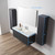 Blossom 028 48 26S A 2SC Positano 48" Floating Bathroom Vanity with Single Sink & 2 Side Cabinet - Night Blue