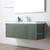 Blossom 028 48 27S A 2SC Positano 48" Floating Bathroom Vanity with Single Sink & 2 Side Cabinet - Aventurine Green