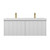 Blossom 028 48D 01 A Positano 48" Floating Bathroom Vanity with Double Sink - Matte White