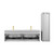 Blossom 028 60 15 A 2SC Positano 60" Floating Bathroom Vanity with Sink & 2 Side Cabinet - Light Grey