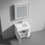 Blossom 030 30 01 CH C Bari 30" Freestanding Bathroom Vanity with Sink - Matte White
