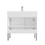 Blossom V8030 36 01 CH C Bari 36" Freestanding Bathroom Vanity with Sink - Matte White